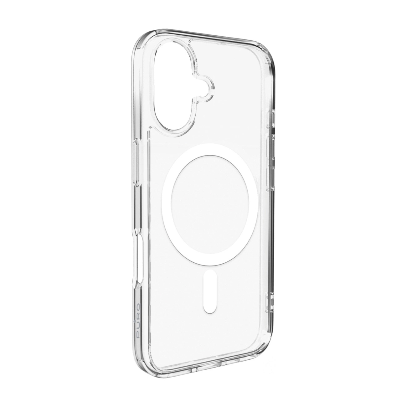 Puro Puzdro Masívny Mag Tpu+pc Pre Iphone 17 S Magsafe, Priehľadné, Biele