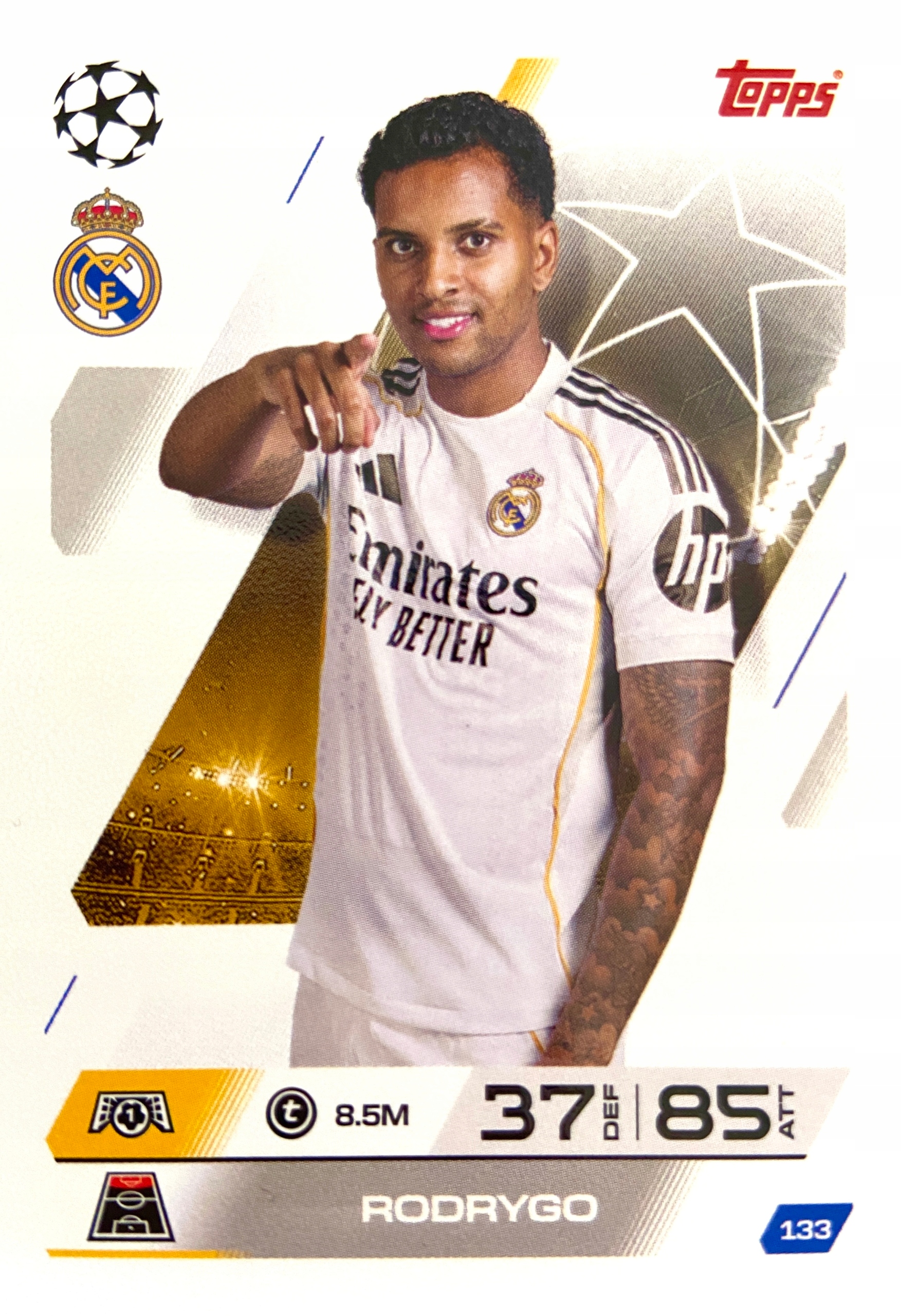 Match Attax Ucl 2025/26 2026 133 Rodrygo Real Madryt