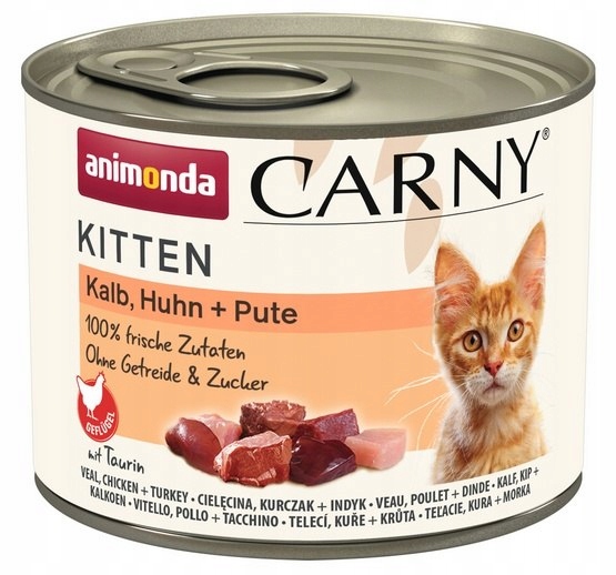 Animonda Carny Kitten hovězí, telecí 24x200g