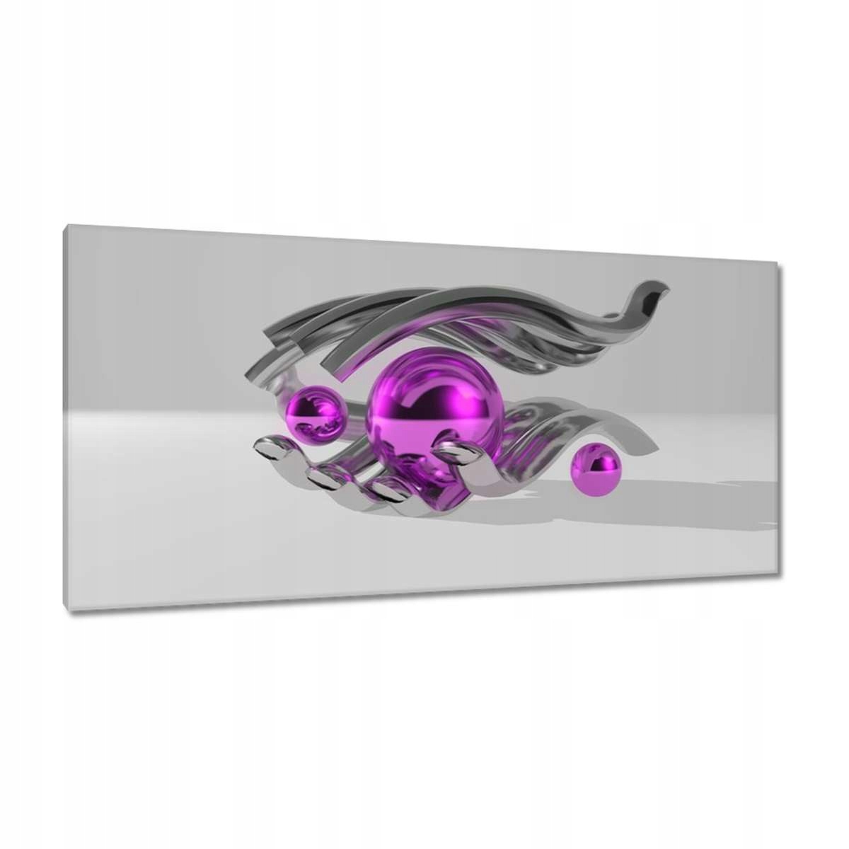 Obrazy 115x55 Fialové koule v ruce