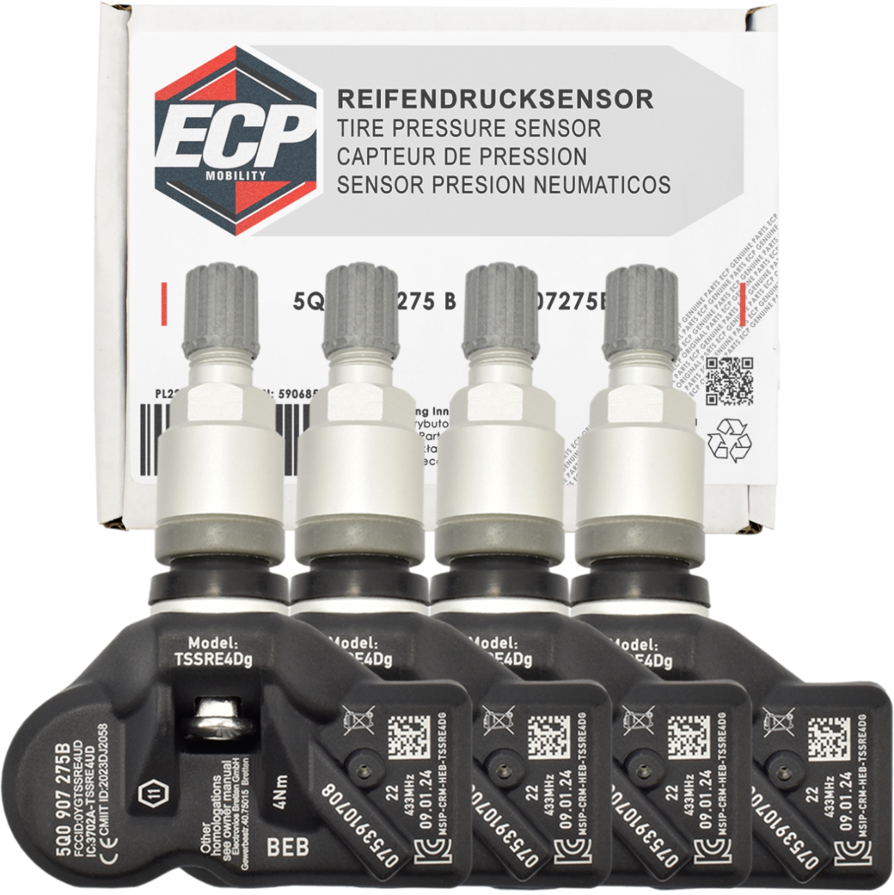 Snímače Tlaku Pneumatík Tpms 5Q0907275 Audi A3 8V A4 B9 A5 A6 C8 A7 4G A8