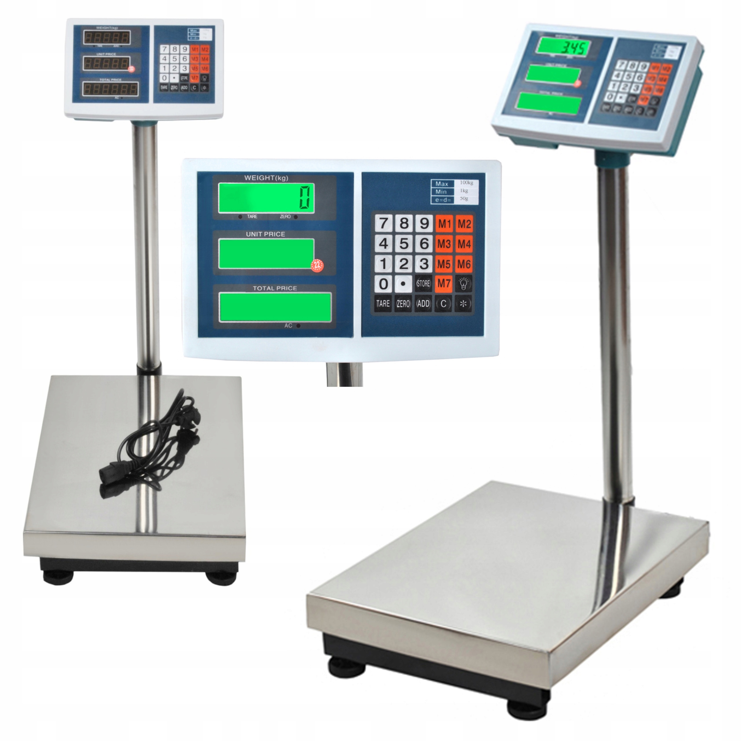 

Waga Magazynowa Sklepowa Elektroniczna LCD 100KG