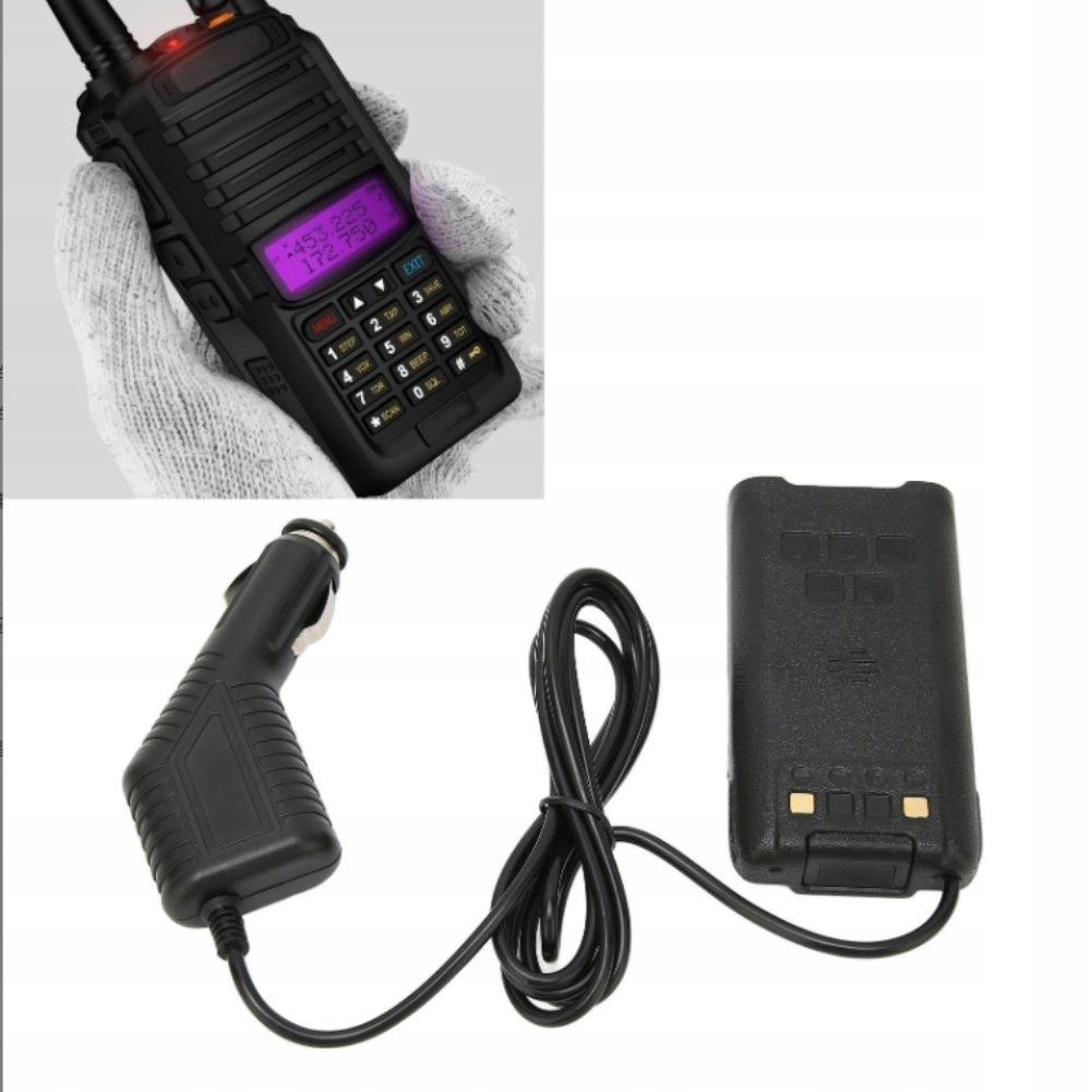 SAMOCHODOWA ŁADOWARKA SIECIOWA DO BAOFENG UV-9R PLUS UV-9R PRO Kod producenta PWIT-01