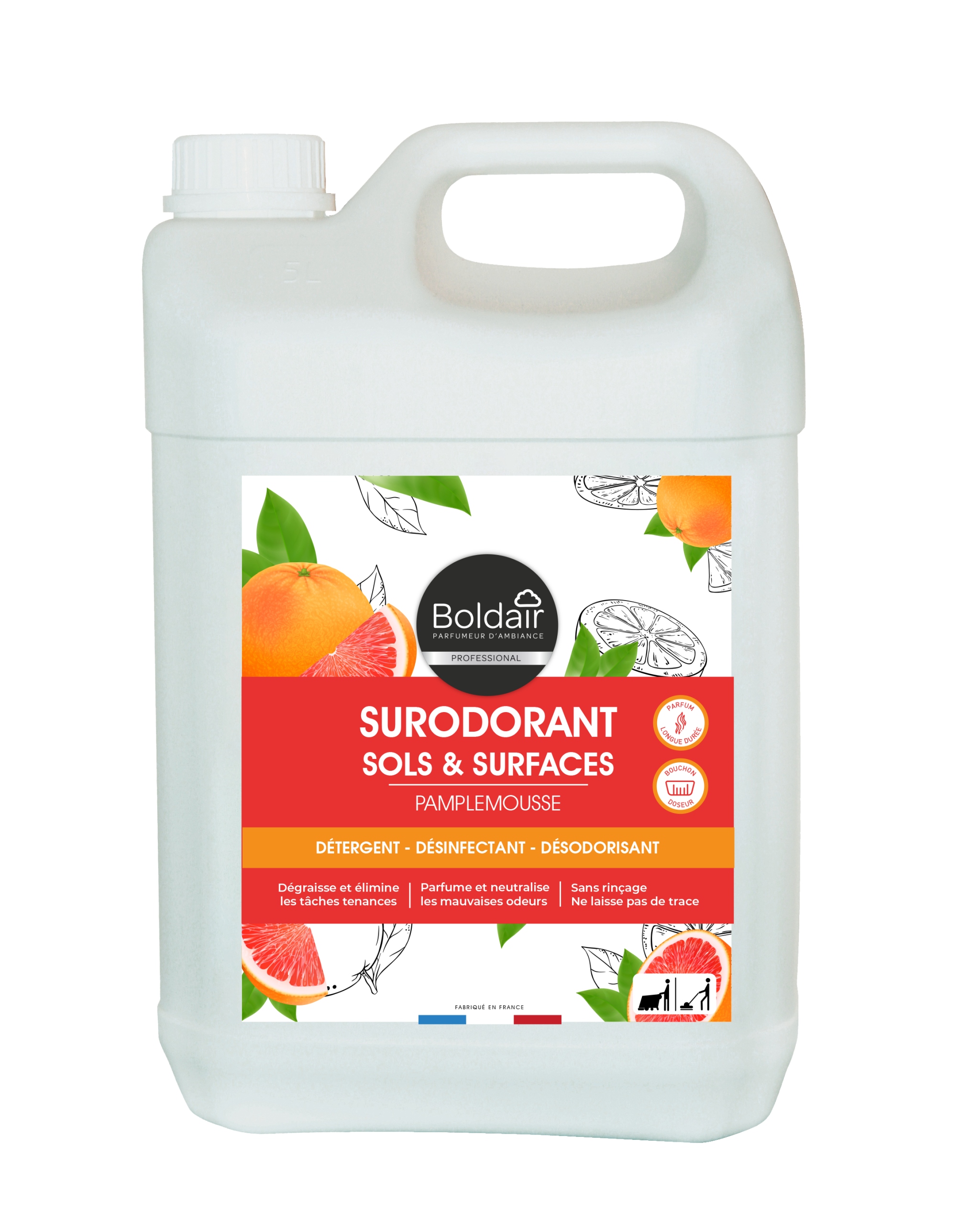 Levně Boldair Surodorant Univerzální Čisticí Prostředek Grapefruit 5 L 4C327