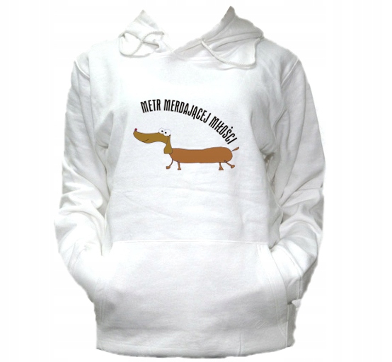 

S Bluza Kaptur Męska Jamnik Metr Dachshund