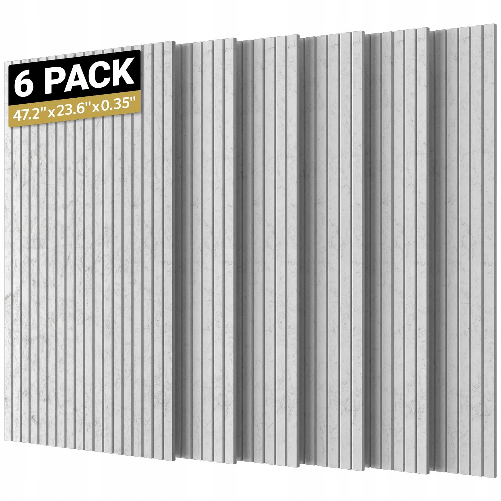 Akustické panely Tonor 6 Pack šedé 120x60x0.9 Cm samolepicí