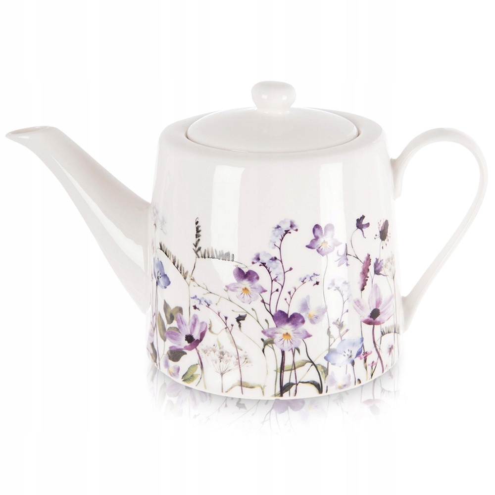 Porcelánový hrnek na kávu a čaj s květinami Louka 1 l