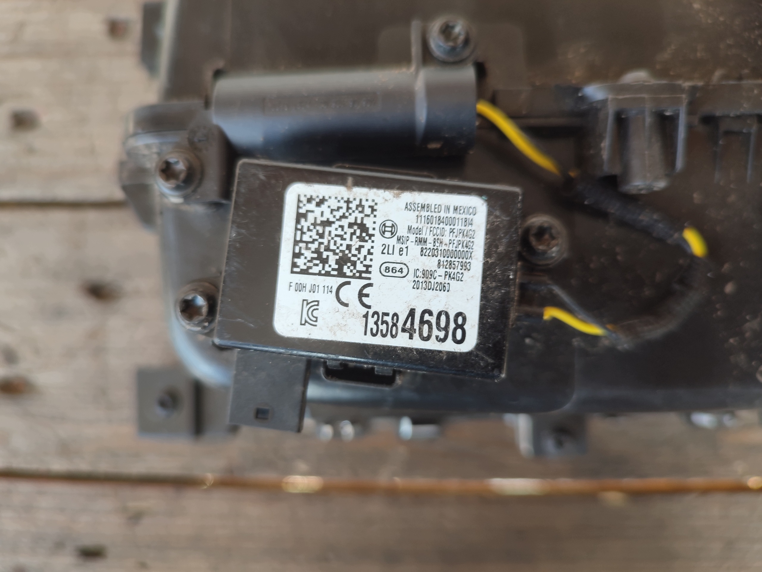 OPEL ASTRA K bracket for KUBKI JC2553421; 13584698