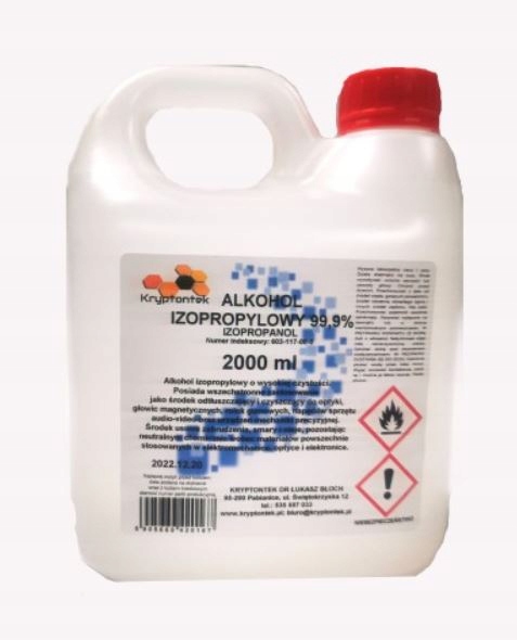 

Ipa Alkohol Izopropylowy 99,9% 2L odtłuszczanie