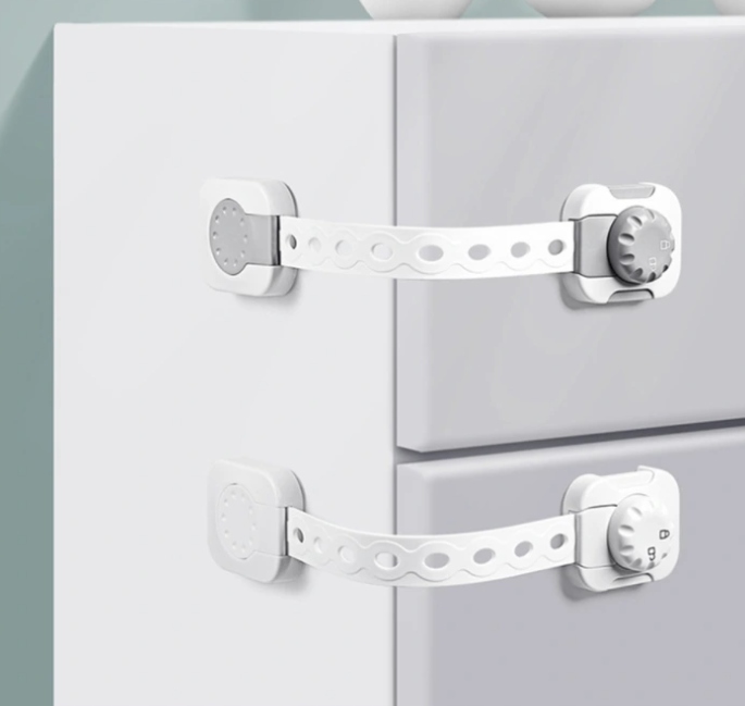 ZABEZPIECZENIA SZAFEK BLOKADY MEBLI SZUFLAD DRZWI ZABEZPIECZENIE trzyma + Liczba sztuk 6 szt.