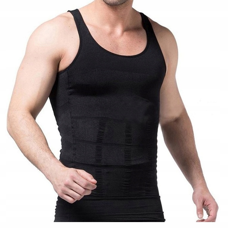 KOSZULKA MĘSKA WYSZCZUPLAJĄCA MODELUJĄCA PODKOSZULKA SLIM BEZ RĘKAWÓW XL Rozmiar XL