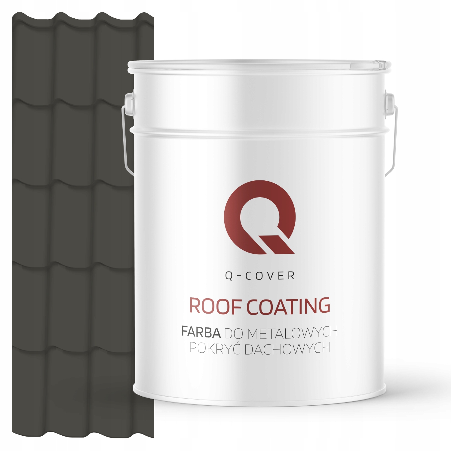 Farba Na Kovové Strechy Z Pozinkovaného Plechu Šedá Tmavá Ral 7022 10 L Matná