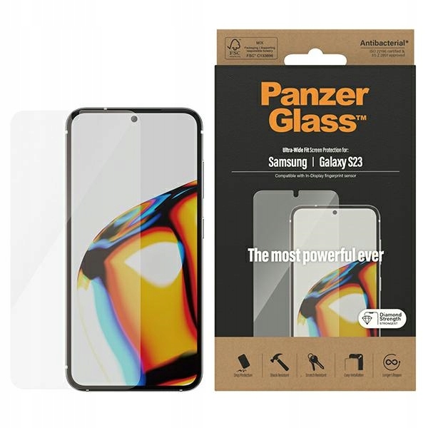 Tvrzené Sklo Pro Samsung Galaxy S23 Ultra-wide Fit Panzerglass