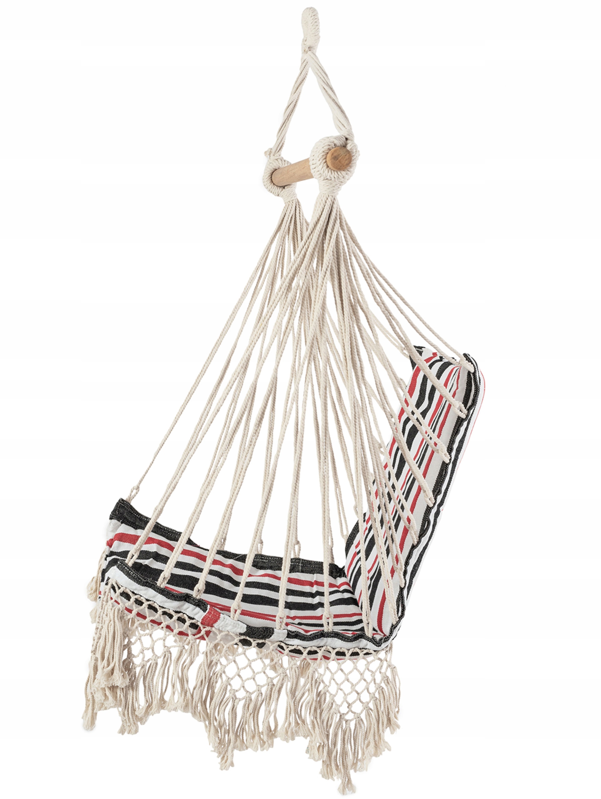 KRZESŁO BRAZYLIJSKIE FOTEL WISZĄCY HUŚTAWKA HAMAK Wysokość maksymalna 100 cm