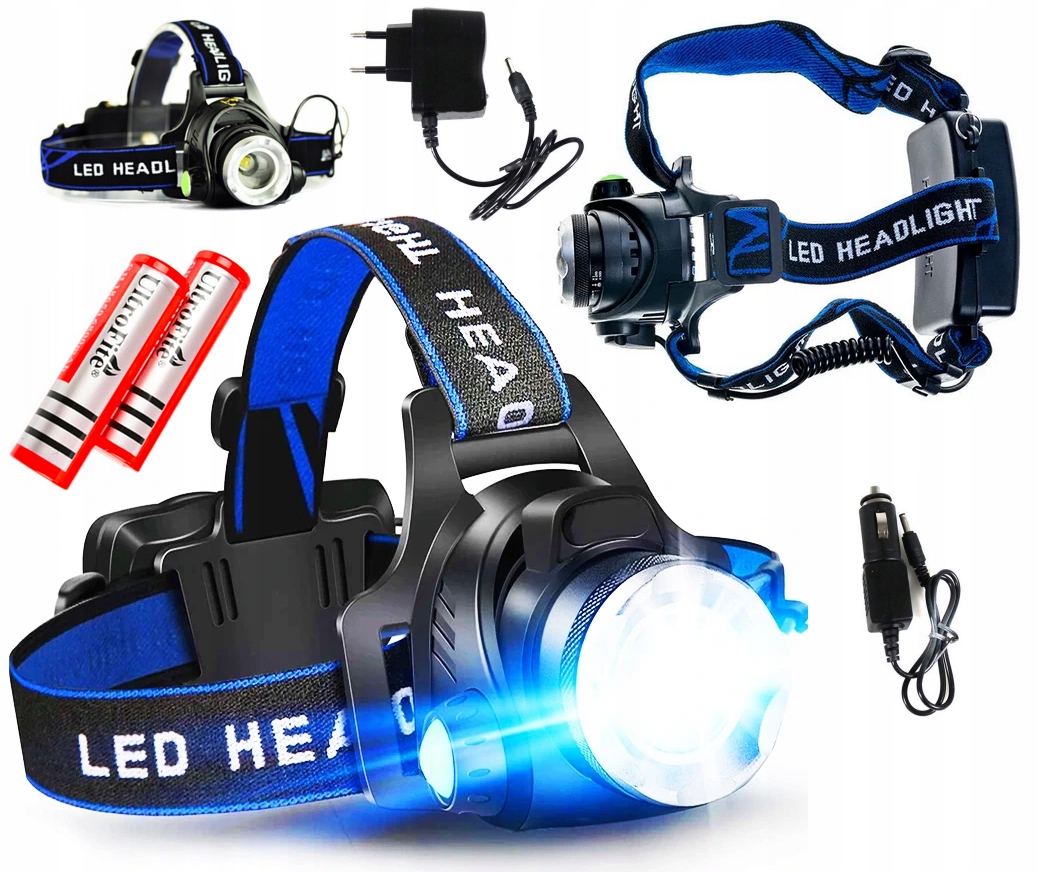 LATARKA CZOŁOWA CZOŁÓWKA LED USB 500M WODOODPORNA