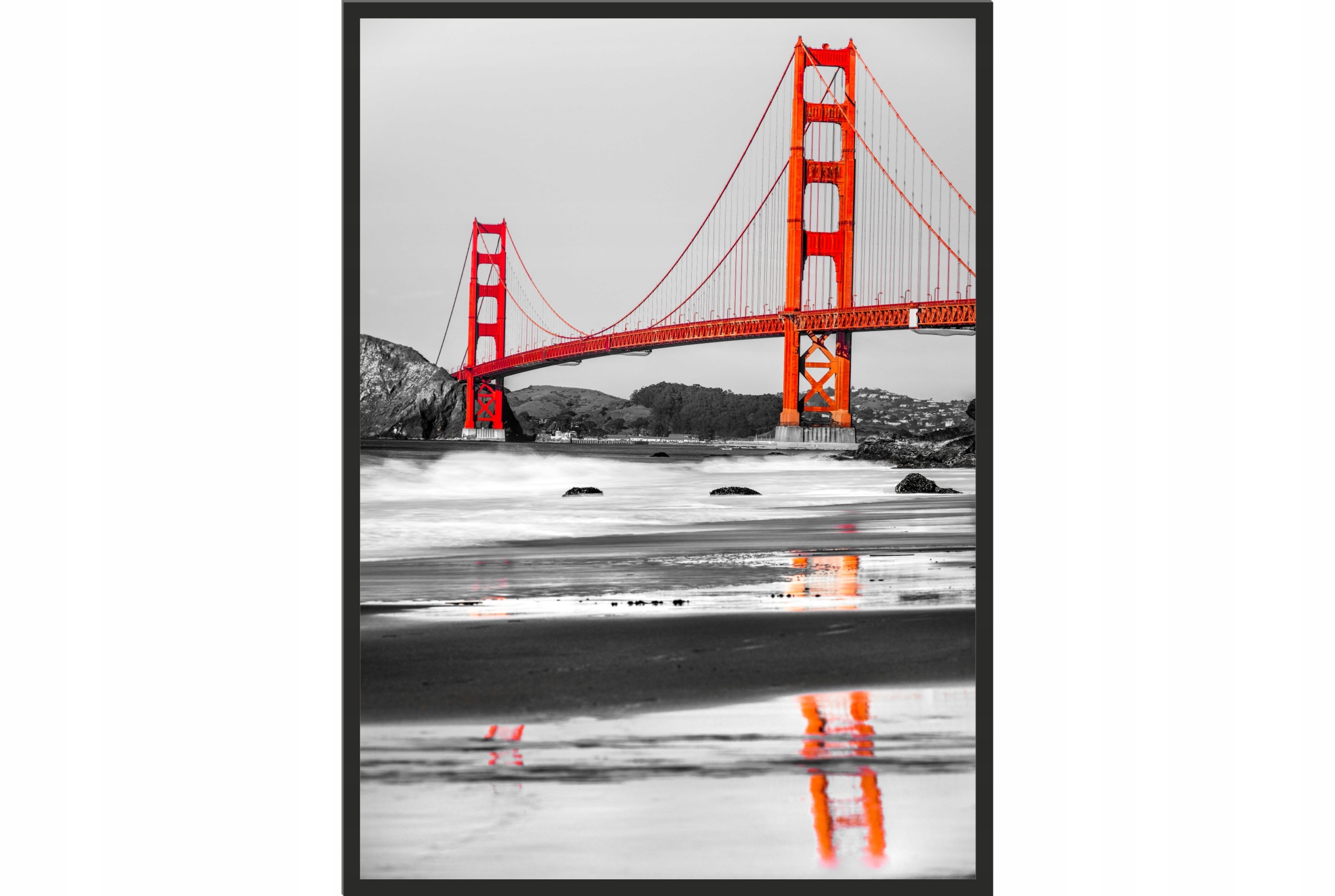 

Obraz plakat 40x30 czerwony most golden gate