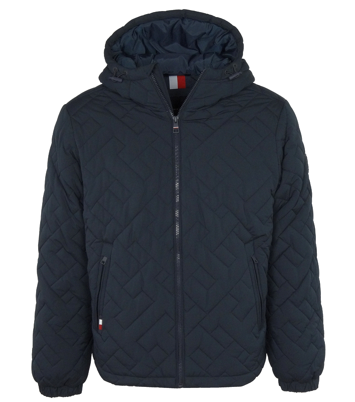 Tommy Hilfiger, pánská bunda, zateplená, prošívaná, tmavě modrá, S