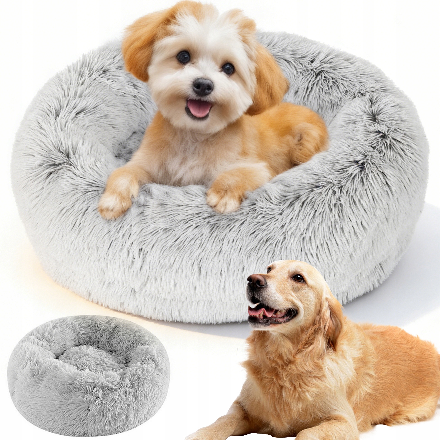 Levně Obláček Pelíšek Pro Psa Načechraný Měkký Potah Kulatý 60 CM Polštář