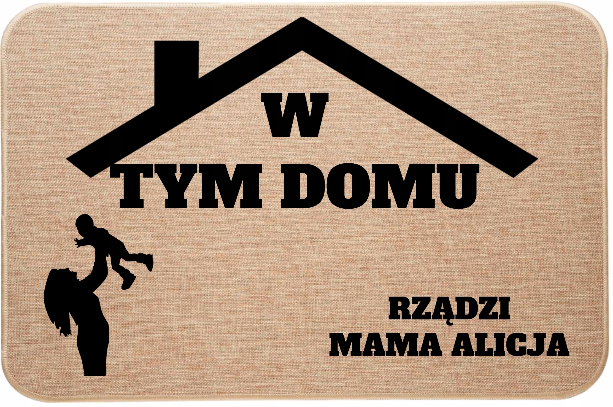 Ľanová Rohožka V Tomto Dome Vládne Mame Meno Mamy – Deň Máme Darček