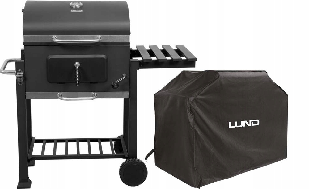 

Grill Węglowy Deluxe Regulowany Ruszt Pokrowiec