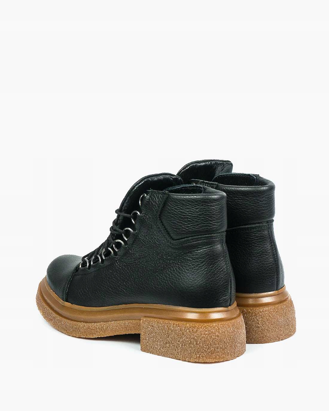 Czarne botki damskie skórzane Oleksy R40 Rozmiar 40