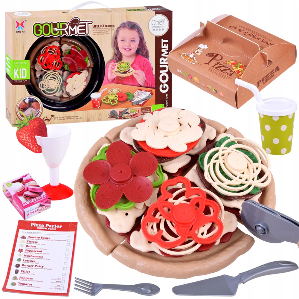 

Zrób Pizza w kawałkach zabawa w kucharza ZA3775