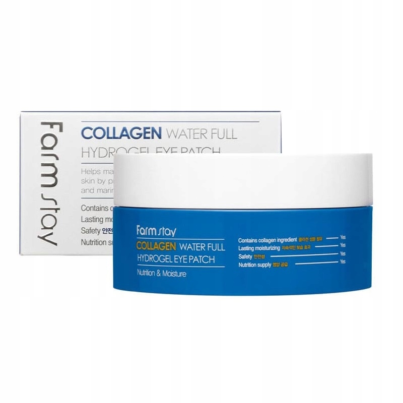 Farmstay Collagen 60 ks hydrogelových náplasti pod oči 90 ml