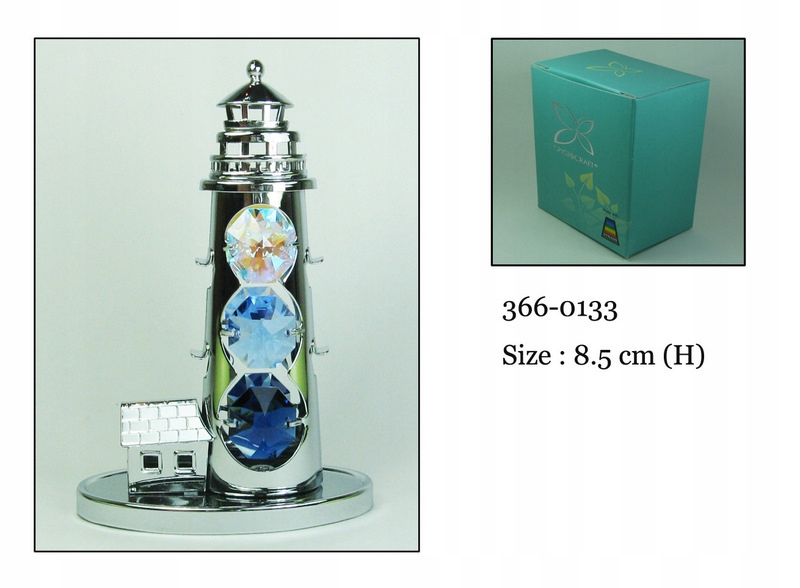 Stříbrná figurka znaku Maják maják Swarovski Crystal jako dárek