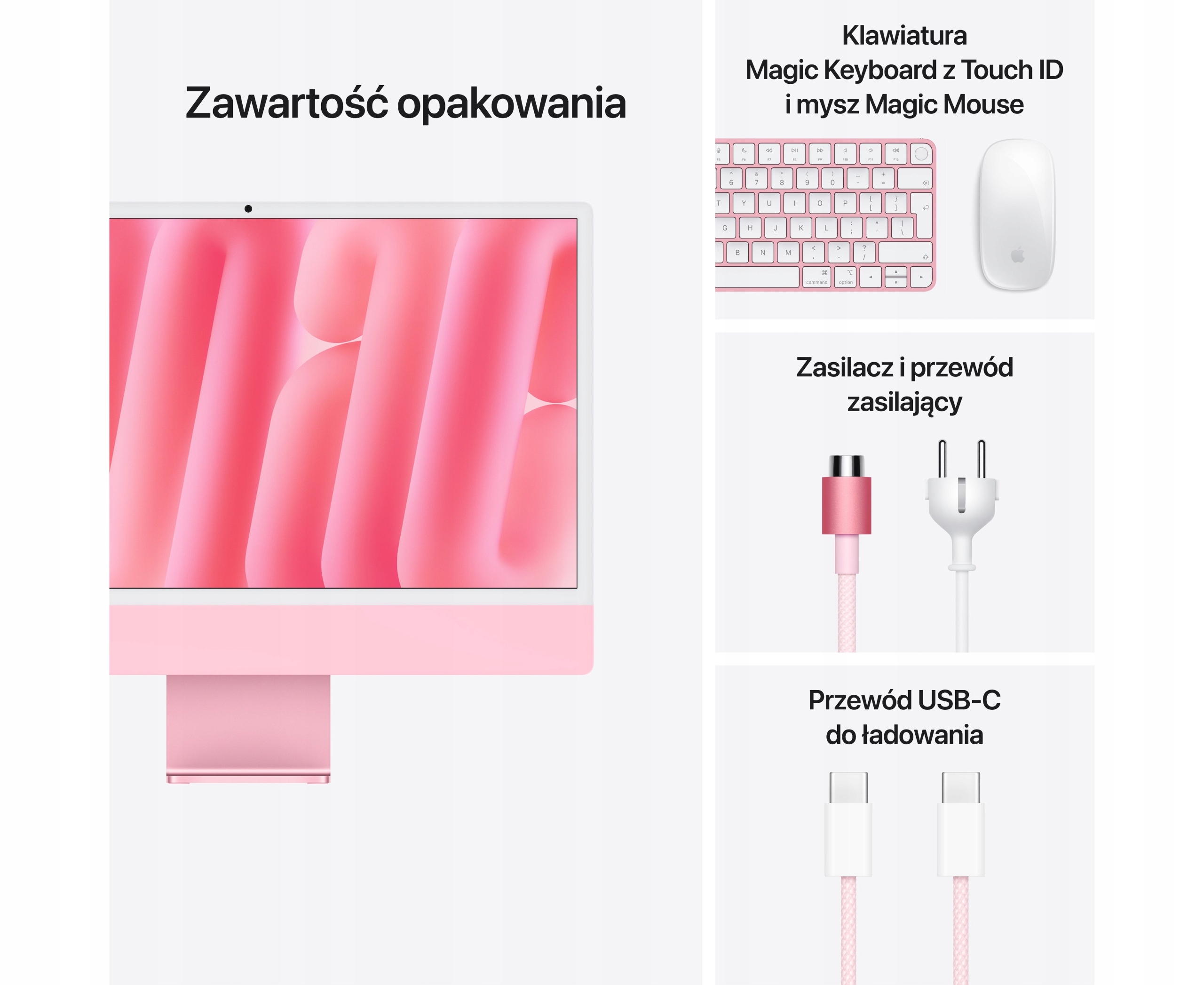 IMac 24" M4 (8CPU) 16/256 (MWUG3CZ/A) Pink CZ Série Apple M