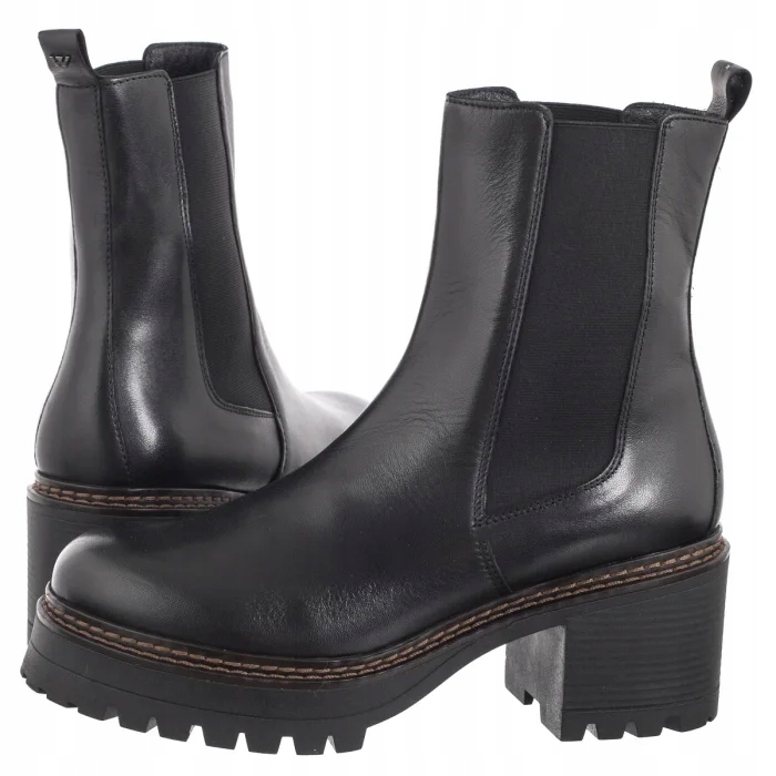 Dámské boty Obuv Kotníkové Boty Boty na podpatku Wojas Černé 55272-51