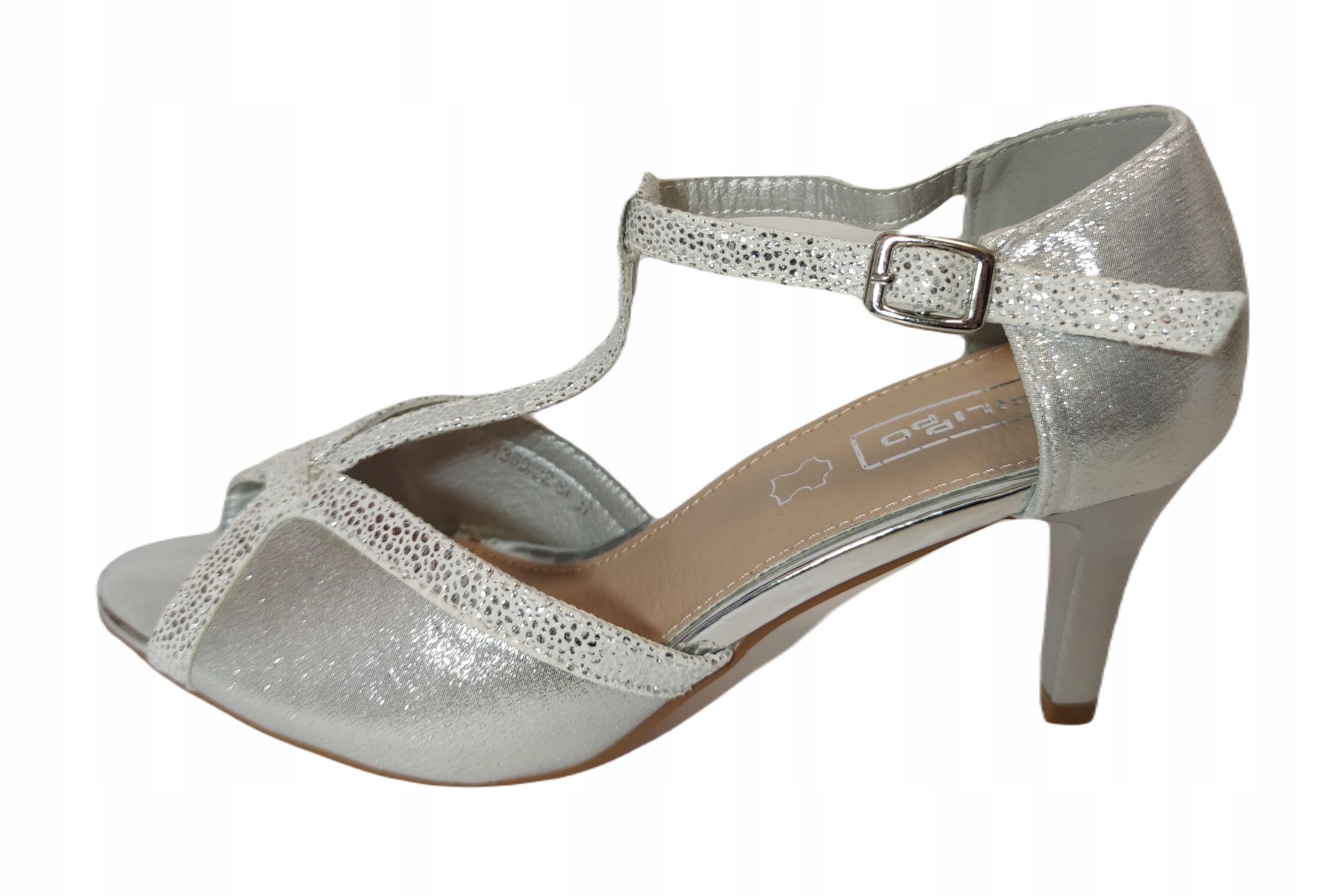 elegantní sandály Filippo DS1360/22 Stříbrné r39