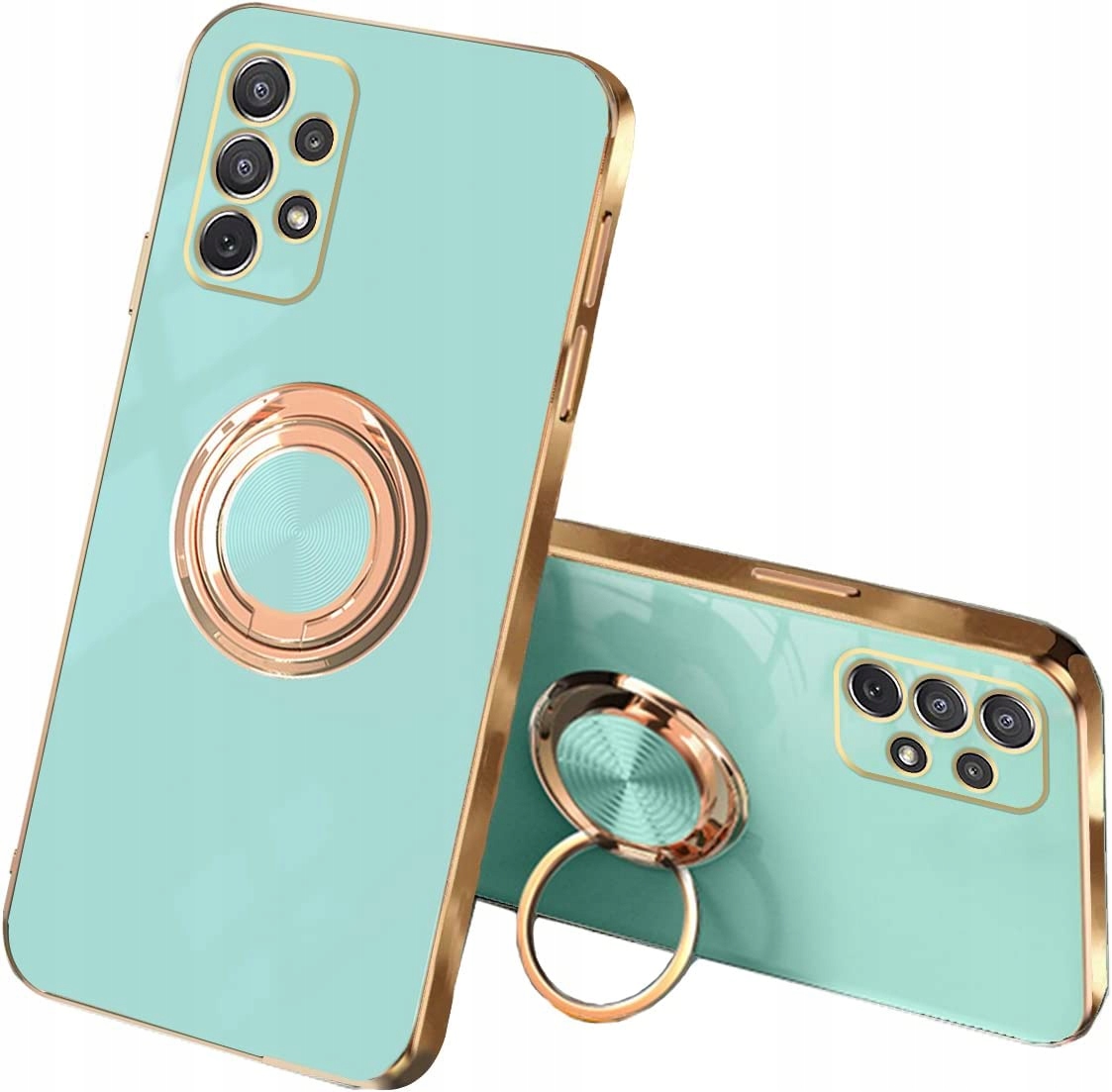 

Etui Plating Ring do Samsung A52s 5G A52 Szkło
