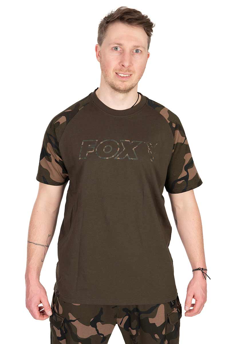 Koszulka Khaki/camo Outline T-shirt rozmiar XL Fox