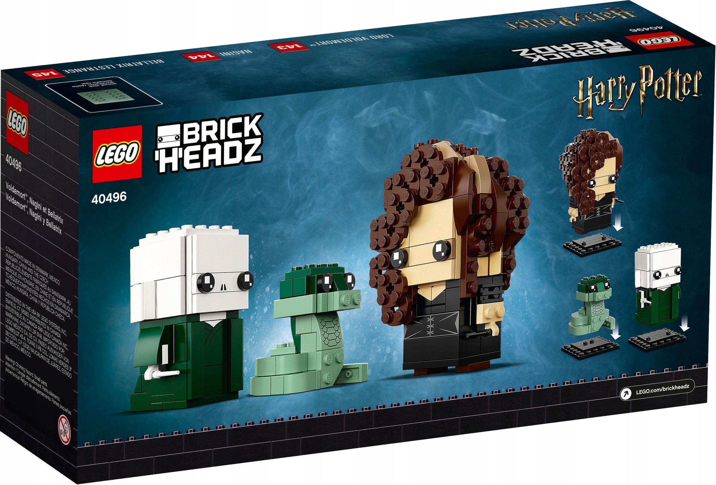 LEGO BrickHeadz 40496 Voldemort, Nagini i Bellatrix EAN (GTIN) 5702016996012