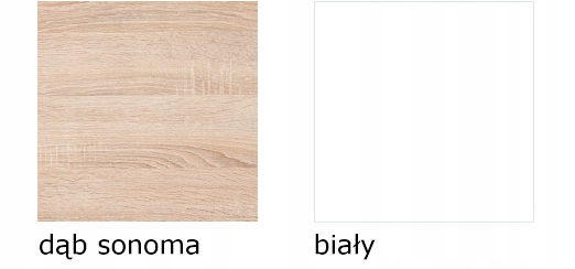 BIURKO KOMPUTEROWE SZKOLNE LAPTOP MEGA 2 SONOMA Kolor frontów dąb sonoma