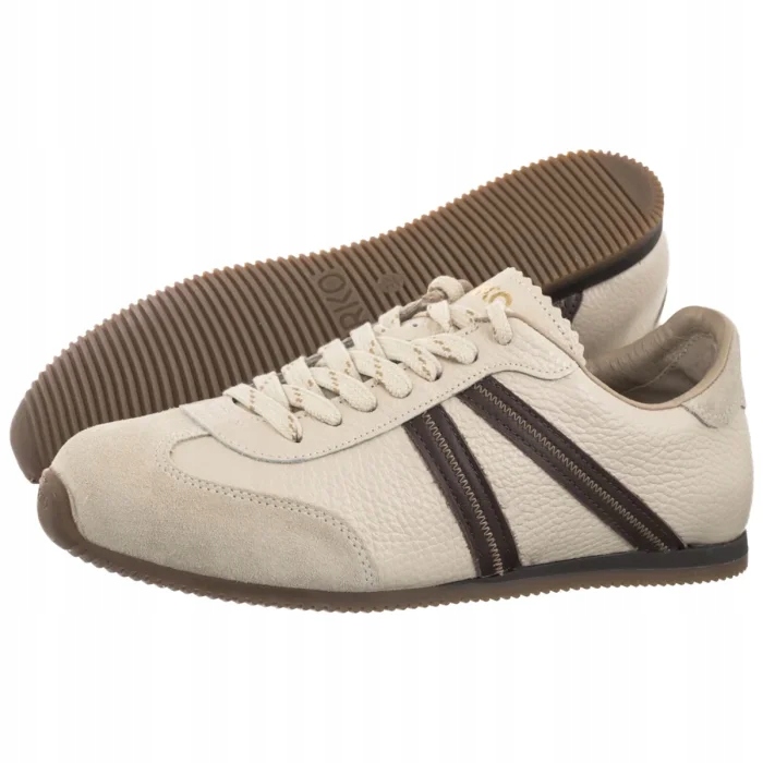 Dámské sportovní kožené boty Ryłko 0WR09___ _4IV Béžová