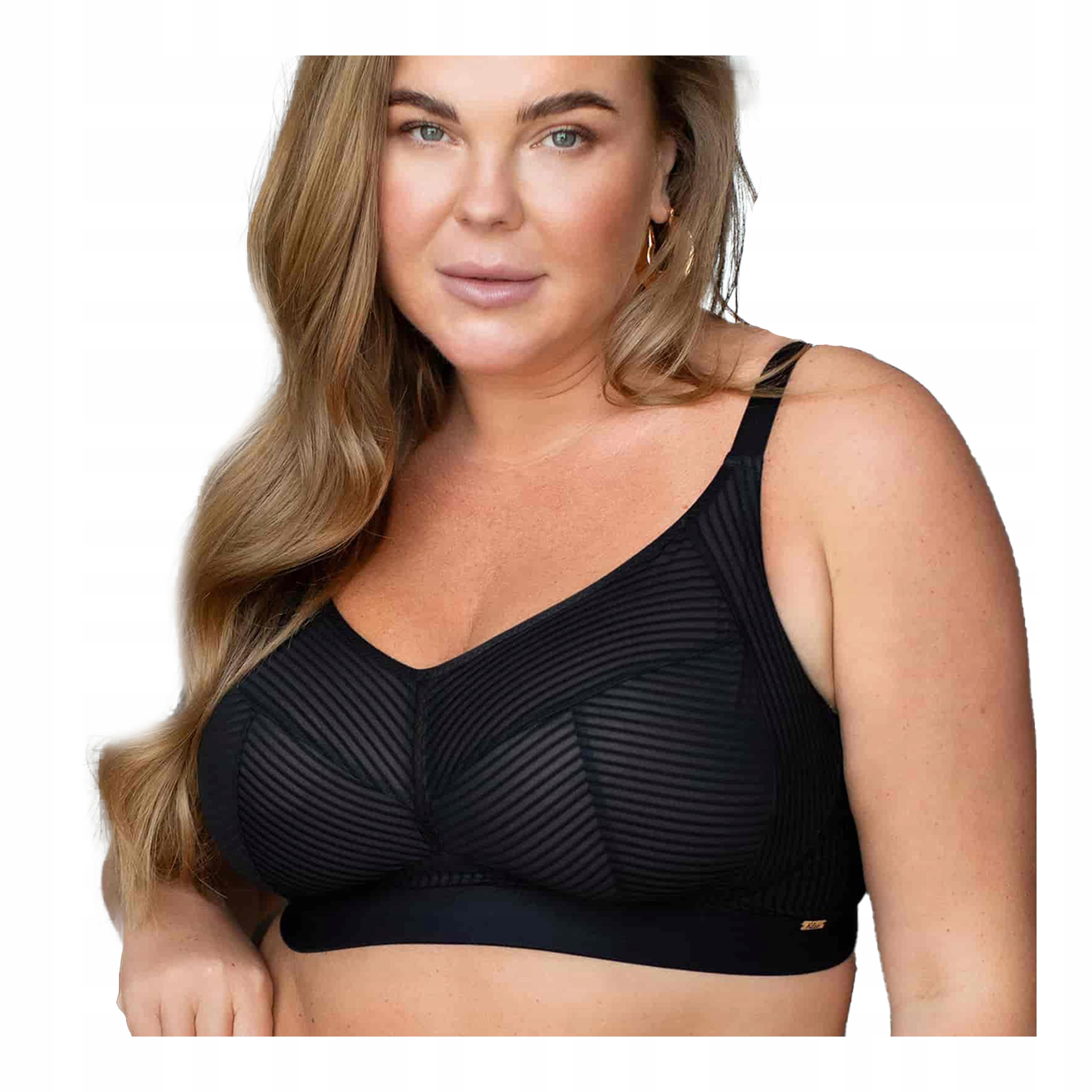 Měkká podprsenka bez kostic, velké velikosti, široká ramínka Kleo 90C