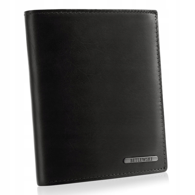 Skórzany Portfel Męski Duży Ochrona Rfid Betlewski