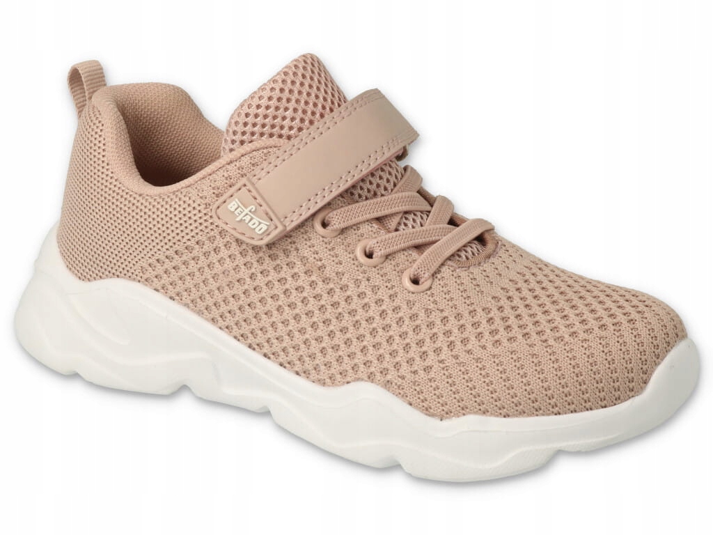 Befado Buty Adidasy Trampki Sportowe Lekkie Polskie Rzep Beżowe 38