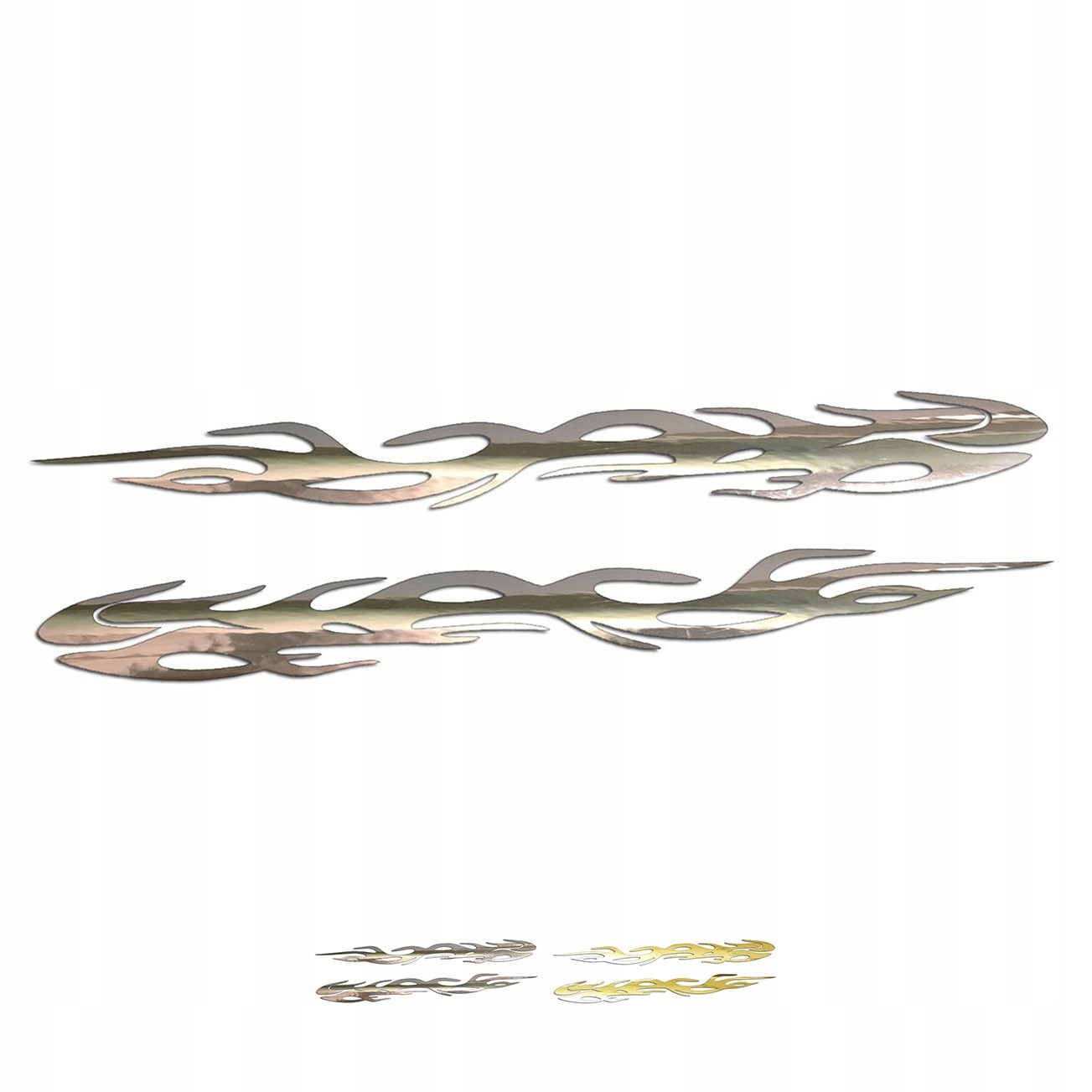 Wycinane naklejki Płomienie Ogień Płomień lewa prawa chrom