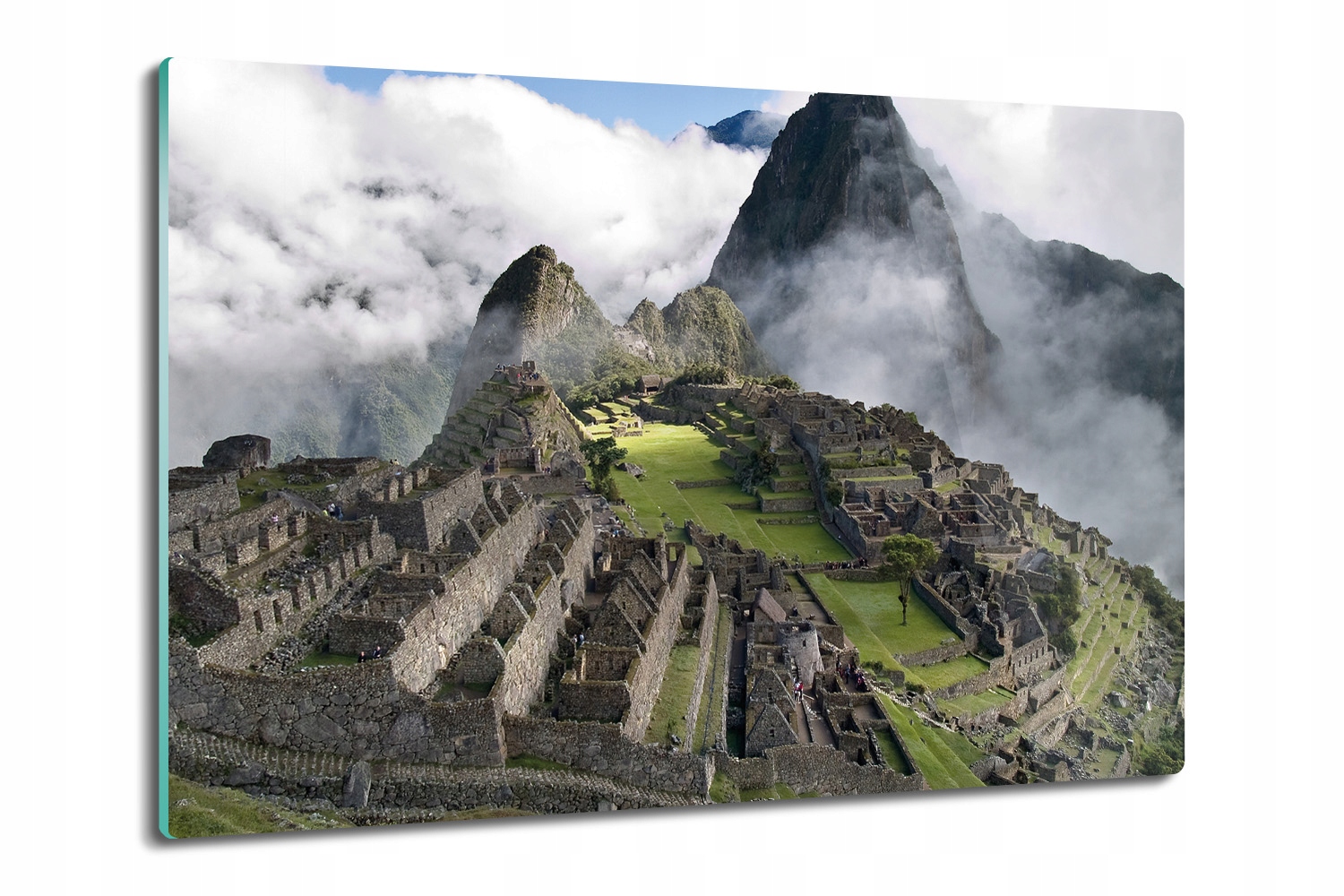 Kuchyňská deska na servírování sýrů pizzy 80x52 Hora Machu Picchu