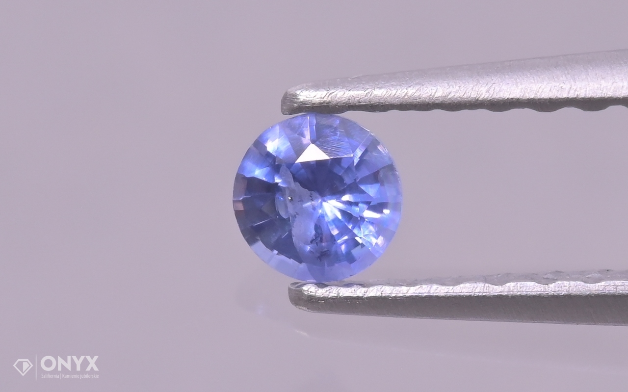 Fazetovaný safír kulatý fi 3 mm