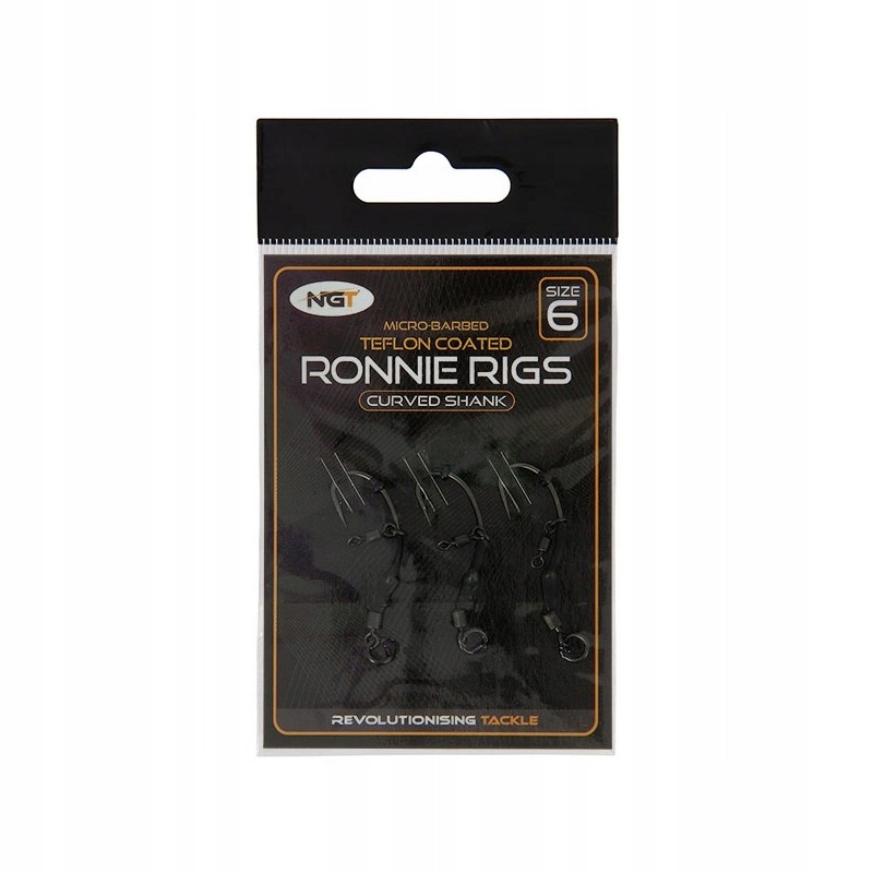Przypony Ronnie Rig 3szt rozmiar 6 NGT Stan opakowania oryginalne