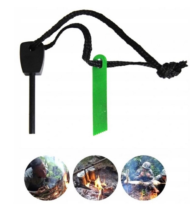 KRZESIWO MAGNEZOWE SURVIVALOWE WOJSKOWE ROZPAŁKA Model krzesiwo magnezowe