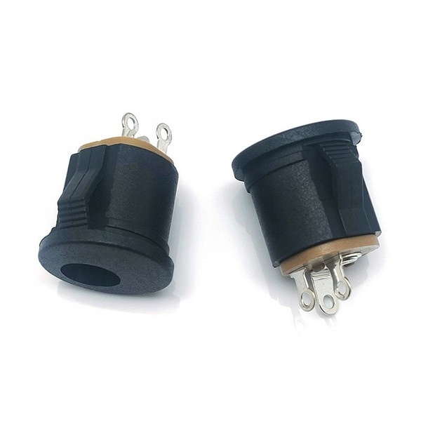 Gniazdo DC 2,1/5,5mm - na zatrzask - gwint M11 Model GDC2.1/5.5C12