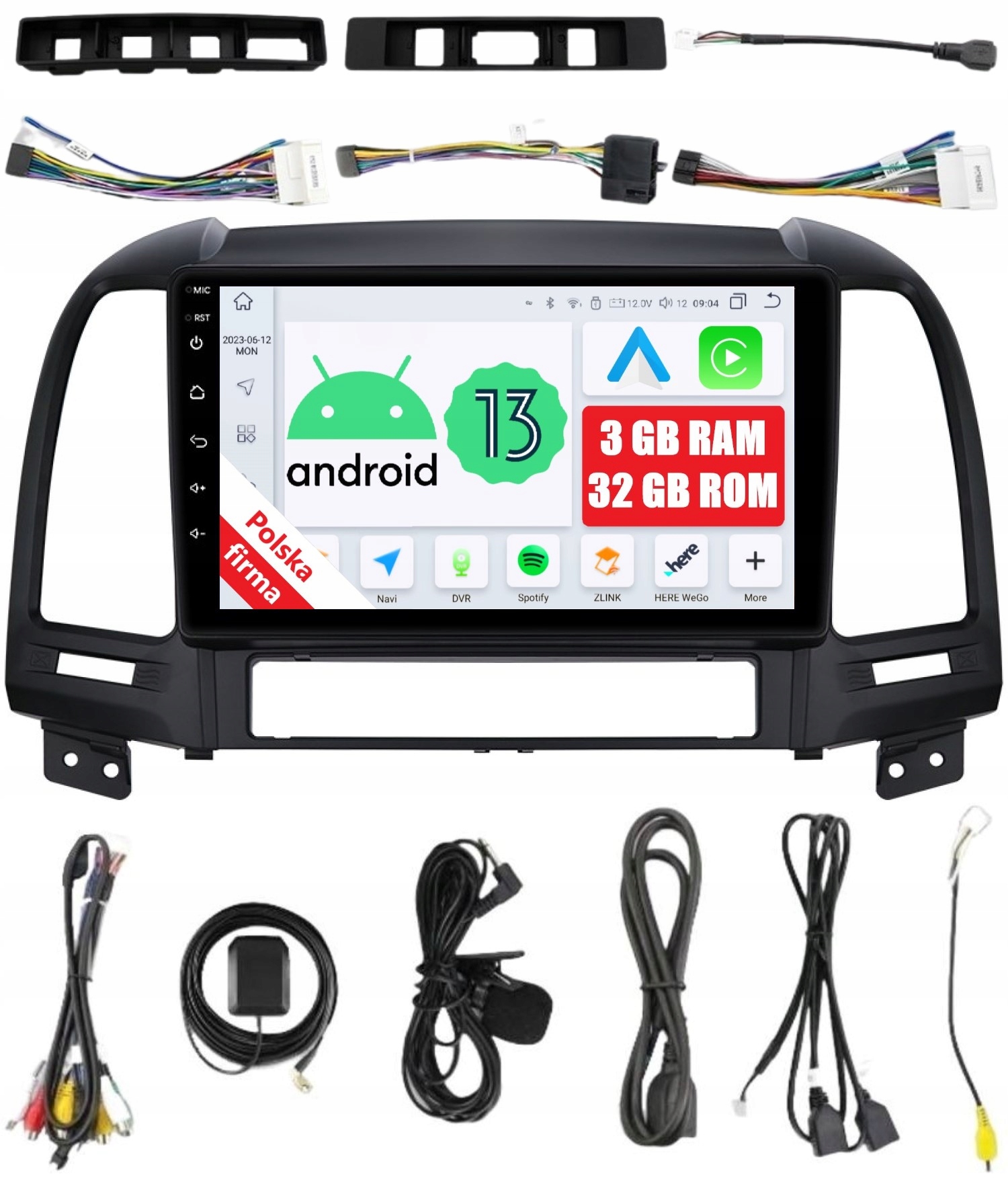 Rádio 2DIN Navigácia Android Hyundai Santa Fe 2 II 3/32 Gb Dsp Carplay