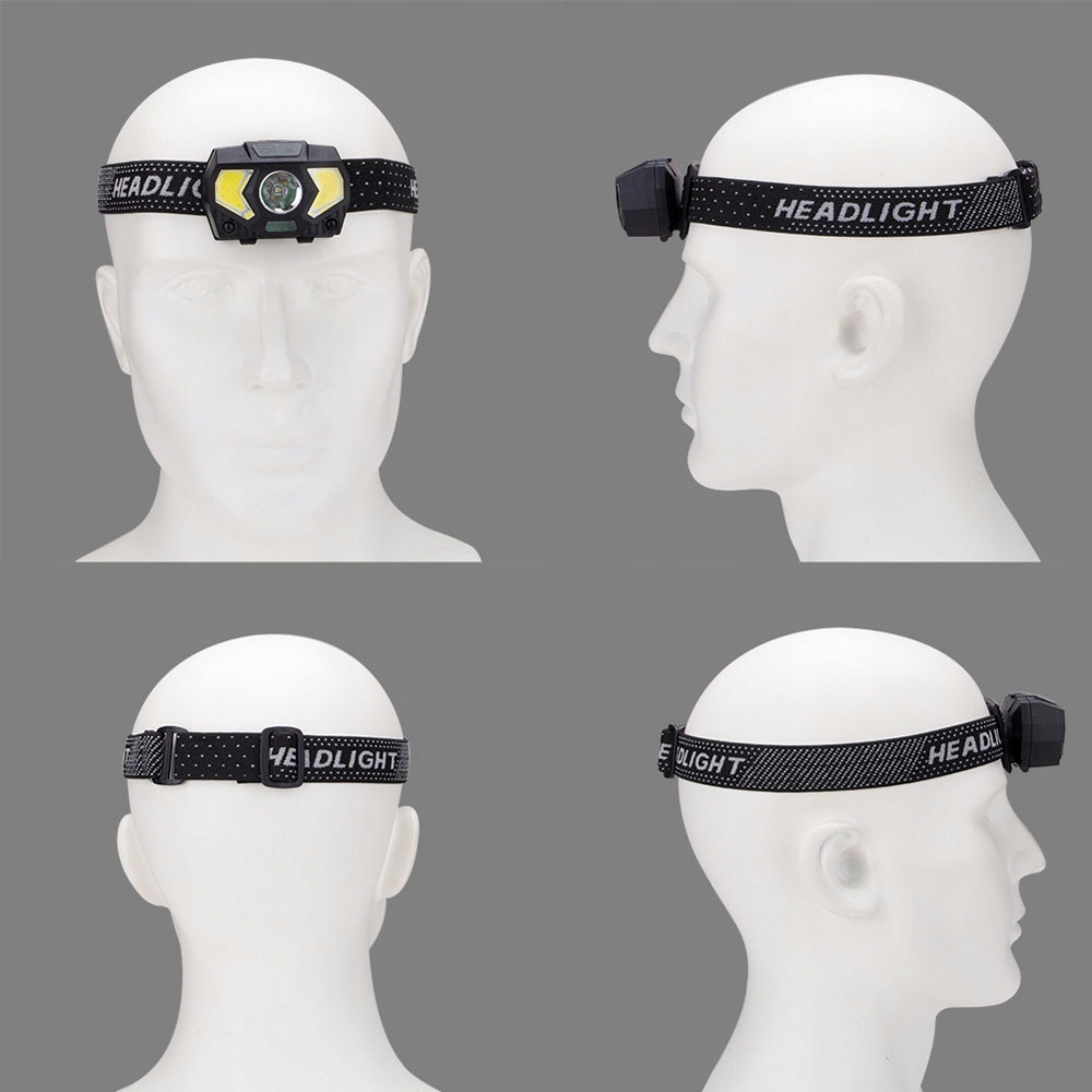 LATARKA CZOŁOWA CZOŁÓWKA NA CZOŁO LED LAMPKA COB Rodzaj czołowa