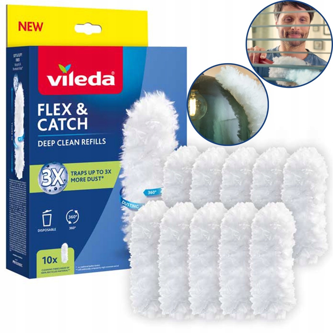 Náplně do prachovky Vileda Flex&amp;Catch 10 ks