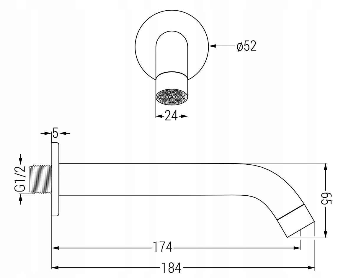 MEXEN KAI PODTYNKOWA WYLEWKA WANNOWA ROSE GOLD Linia Kai