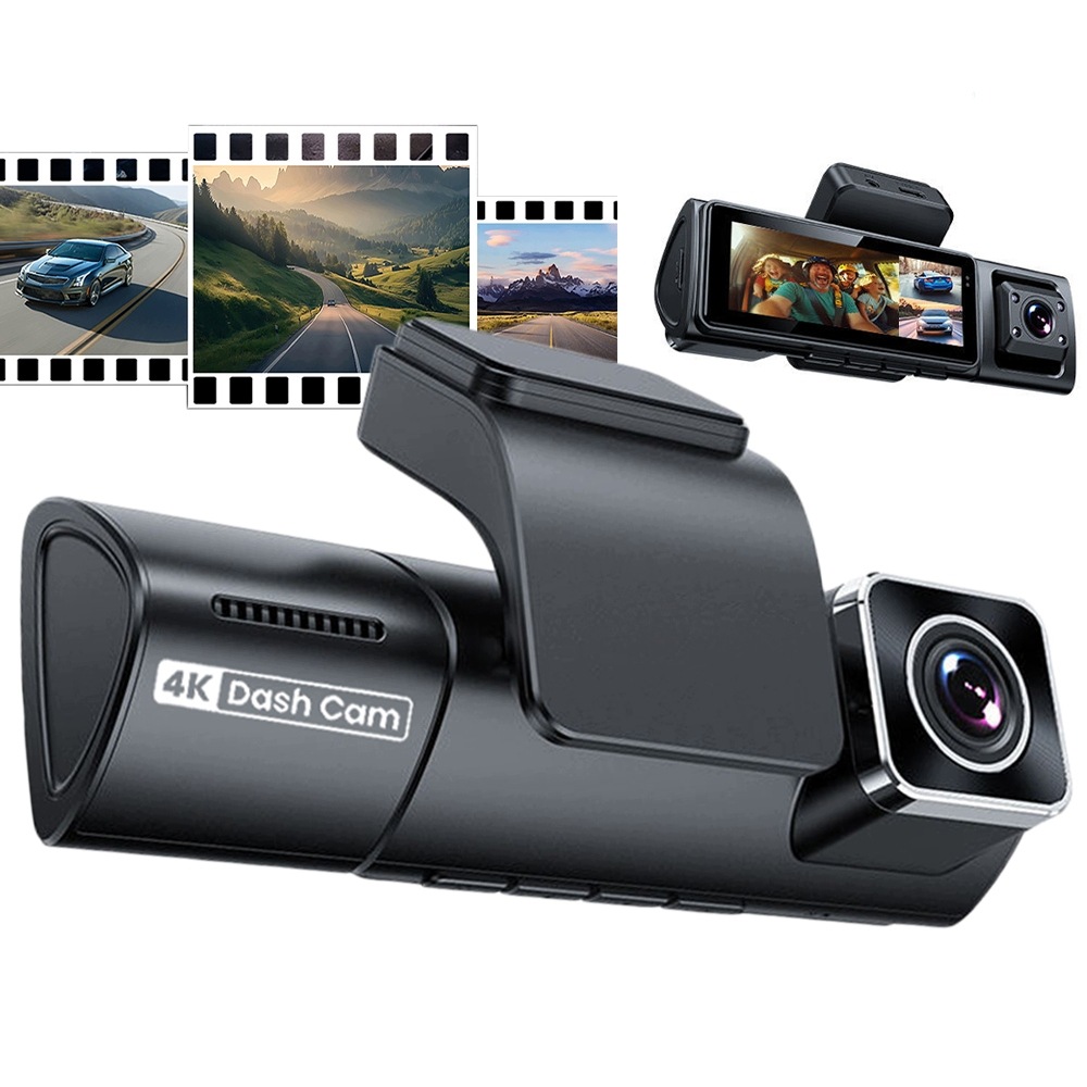 Videorekordér 4K Ultra Hd Kamera Automobilová Gps Wifi Couvací Kamera
